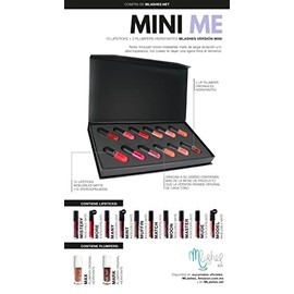 MLashes  Kit Mini Labiales Mate y Aterciopelado con Plumpers Hidratantes Max y Mark - Edición Limitada MINI ME                                        