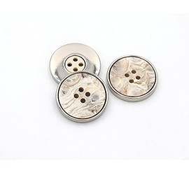 5 Pcs Metal Coat Buttons Round Button for DIY Sewing Tailor Crafts Coats Clothes(B#07,25mm)