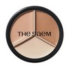 The Saem Cover Perfection Triple Pot Concealer 13.1g, 1 piece, 02 CONTOUR BEIGE / 더샘 커버 퍼펙션 트리플 팟 컨실러 13.1g, 1개, 02 CONTOUR BEIGE
