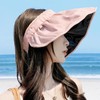 [ＫａｒｌｙＳｈｏｐ　ｉｍｐｏｒｔ] 【2way】UVカットサンバイザー カチューシャ 帽子 日除け 紫外線対策 日焼け つば広 折り畳み おしゃれ