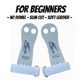 QALARO Hand Grips for Beginners | Bar Grips | Gymnastics Palm Guards with 4" Wristbands & Bag| Youth Bar Grips
