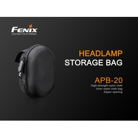 fenix Unisex Apb-20 Bag/Head APB 20 Headlamp Storage Bag Head Lamp Storage Box, Black, S UK