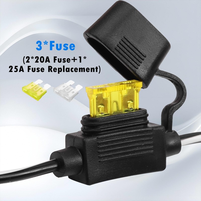 SCCKE 4.9FT 14AWG Battery Alligator Crocodile Clip to SAE Connector