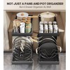 Pull Out Pots and Pans Organizer Under Cabinet, Sliding Lid