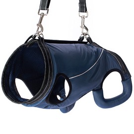 Dog Lift Harness Full Body Support & Recovery Sling Dog Lifter Vest Harness for Old, Joint Injuries, Arthritis, Disabled Dogs Walk (Navy, X-Large)