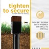 (Set of 4) LADECH Premium No Dig Ground Anchor –