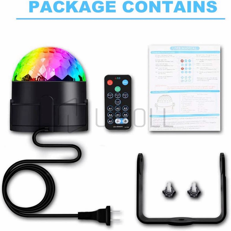 rushtech LED Disco Ball Light Party Magic Stage Light DJ