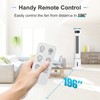 Simple Deluxe 43-Inch Oscillating Tower Fan with Mist Function and