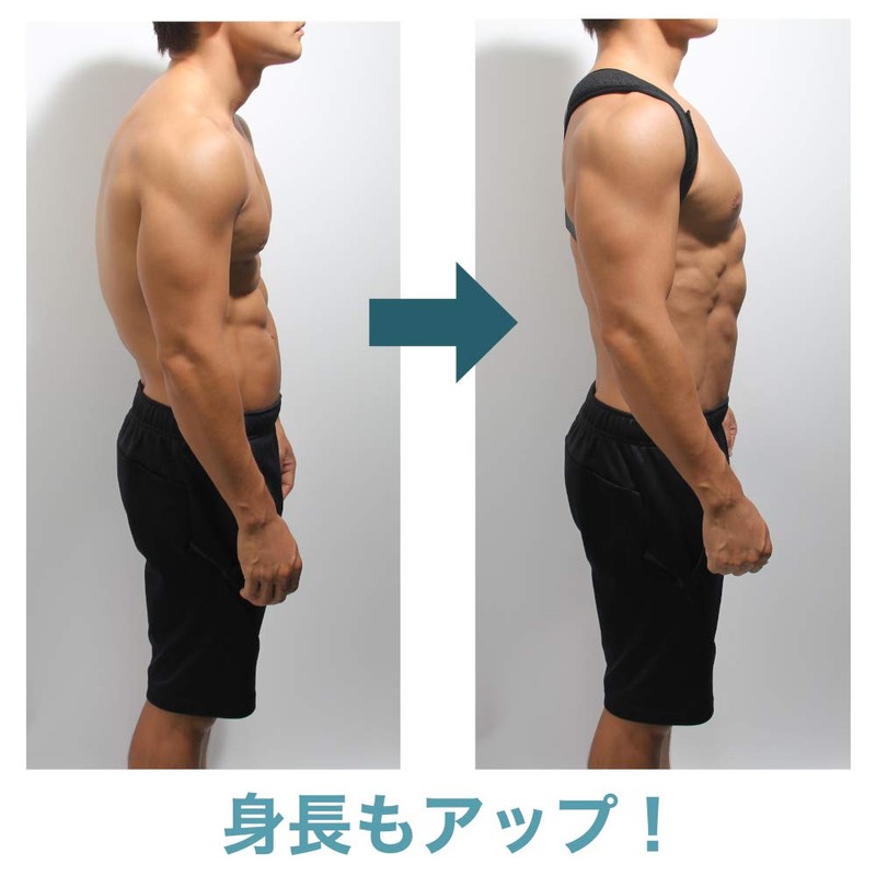 Moisty 姿勢 矯正 ベルト 男女兼用 猫背 サポーター ストレートネック 肩こり 巻き肩