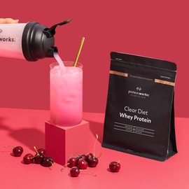Protein Works - Clear Diet Whey Protein Isolate Powder, Refreshing High Protein Drink, 40 Shakes, Mixed Berry, 1kg
