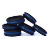 SayitBands Thin Blue Line Silicone Ring in Size 12