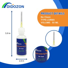 No Clean Liquid Soldering Flux Dropper, Rma Liquid Solder Flux For Electrical Soldering, Aluminium Soldering (50ml)