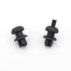 VVO Fasteners Plastic Parcel Shelf Hanger Clip, Black (Pack of