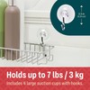 Holiday Joy Suction Cup Hooks for Shower 4Pack – Max