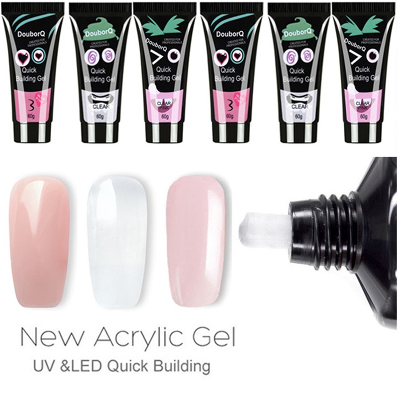 60ml Nail Glue Quick Building Gel Crystal Jelly Gel Nail