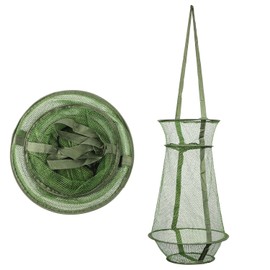 Fishing Net, Fishing Net Cage, with Rigging, Net Cage, Foldable, 21.7 inches (55 cm), Fish Basket, Fishing Net, Folding Net, Floating Fish Basket, Fishing Equipment, Fishing Supplies