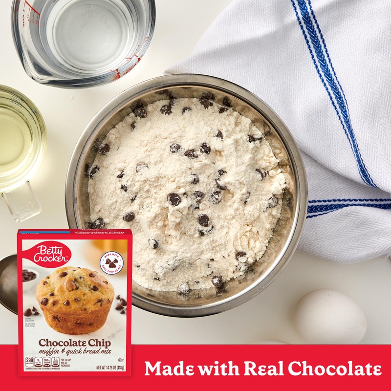 Betty Crocker Chocolate Chip Muffin and Quick Bread Mix, 14.75