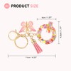 SUIKIHUM Initial Letter Keychains, (10.5cm/4.13" Mini Letter Butterfly KeyChain) Resin