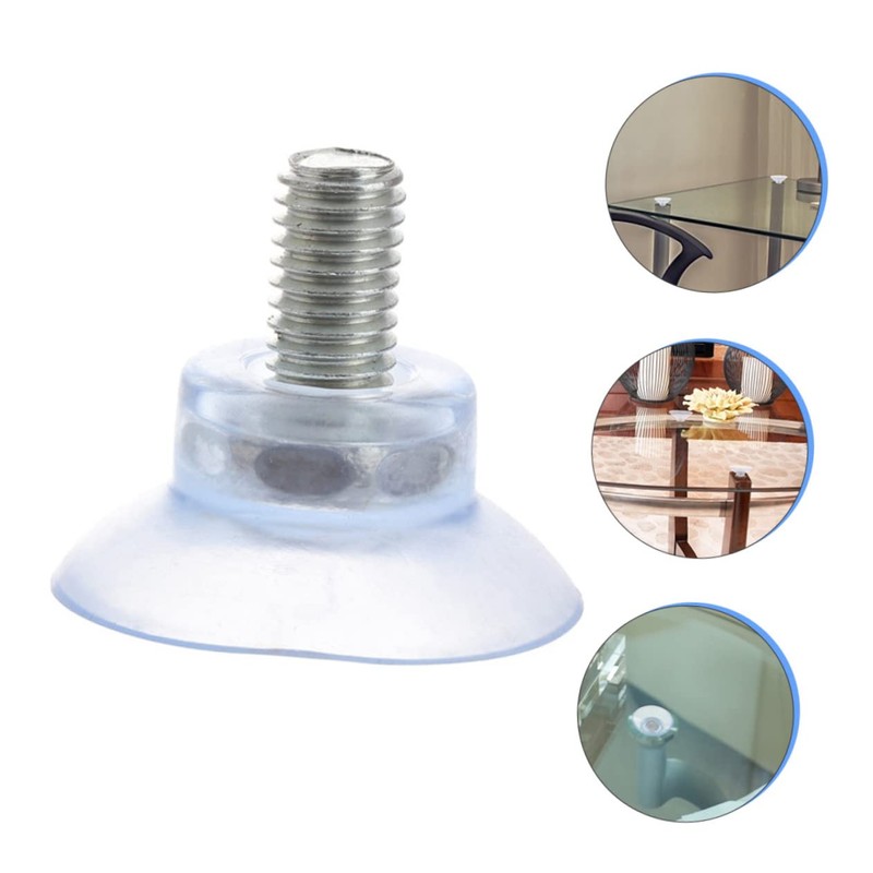 Alipis 8 Pack PVC Suction Cups Thick for Desk Fish