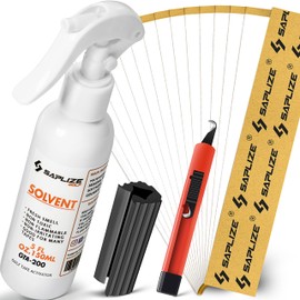 SAPLIZE Golf Regripping Kits with 15 Paper-Backed Tapes, 5oz Solvent, Vise Clamp and Hook Blade