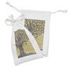 Ambesonne Tree of Life Fabric Pouch Set of 2, Swirled