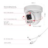 Vonnision 8MP IP PoE PTZ Dome Camera Outdoor, 4K PTZ