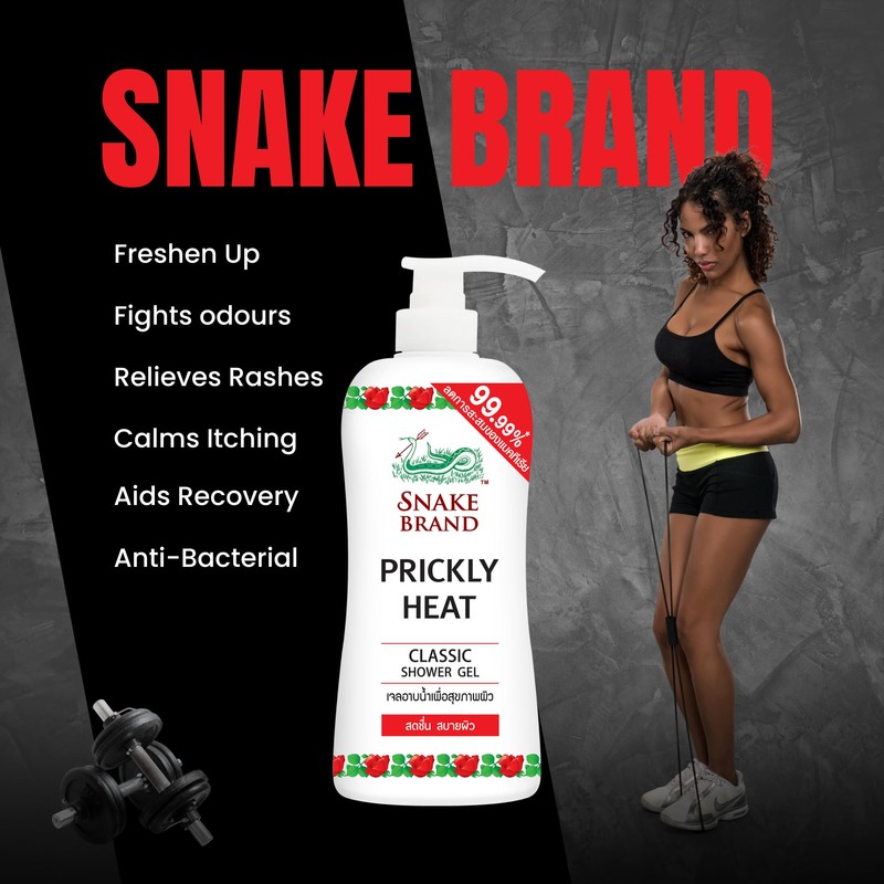 SNAKE BRAND SNAKE BRAND Prickly Heat Classic Shower Gel 450ml