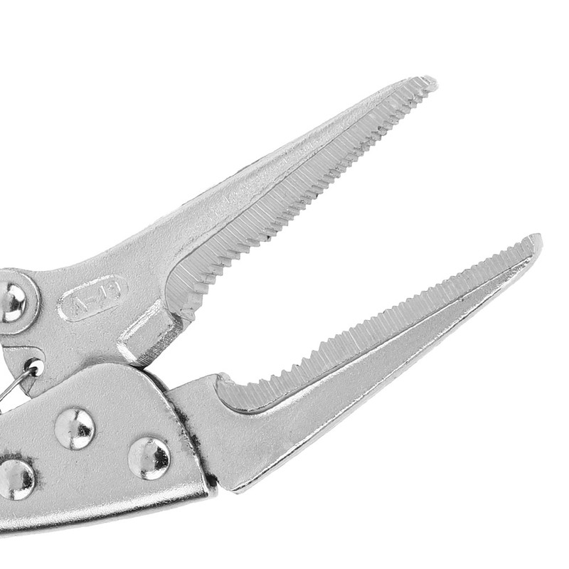 Long Needle Locking Pliers Galvanized Stainless Steel Tooth shaped Jaw
