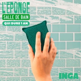 INGA - 2 x Reusable Washable Sponges - Double Absorbency - Very Effective - Made in Europe - Covered with Washable Sponge that Lasts 2 Years