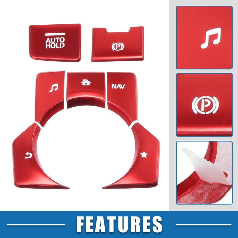 X AUTOHAUX 7 Set Centre Console Switch Panel for Mazda