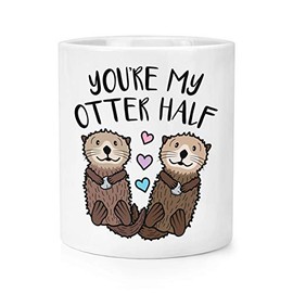 You're My Otter Half Makeup Brush Pencil Pot