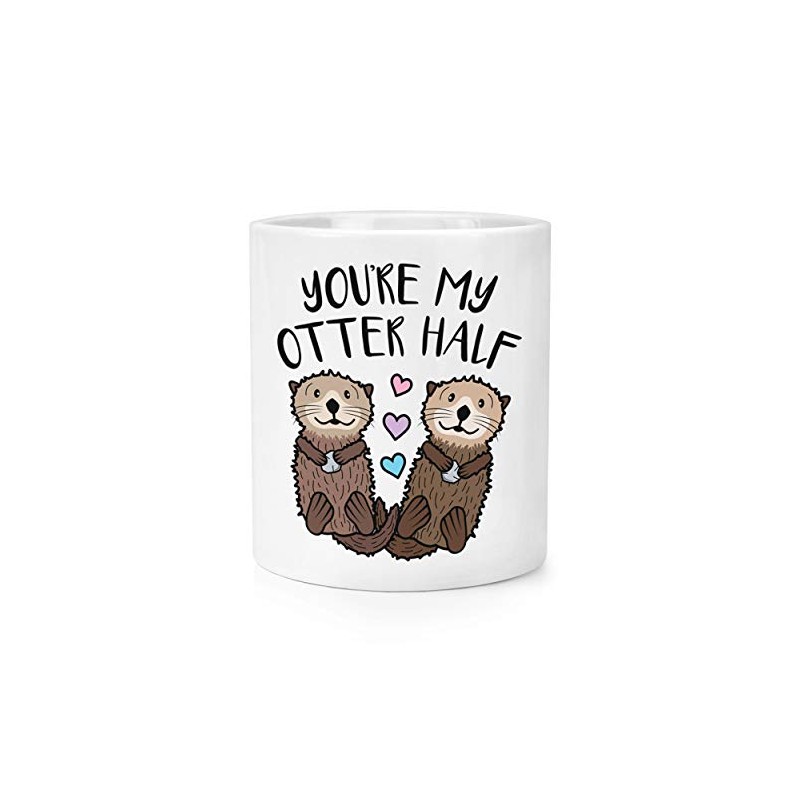 You're My Otter Half Makeup Brush Pencil Pot