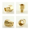 4Pcs Brass Pipe Fitting, 1/2" NPT Male Pipe x 1/2"