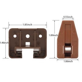 LONTAN DGSL01 Plastic Drawer Slides and Guides 2 Pack Drawer Replacement Part for Center Mount Cabinet Rails Plastic Guides for Dresser