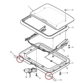 Treedy Labs NEW 2x Land Rover Discovery 2 Sunroof Drains | Set of 2 | Left & Right Set