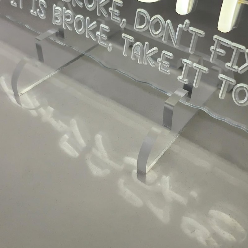 Neon Sign Holder Base,LED Light Holder for Table,Neon Sign Stand