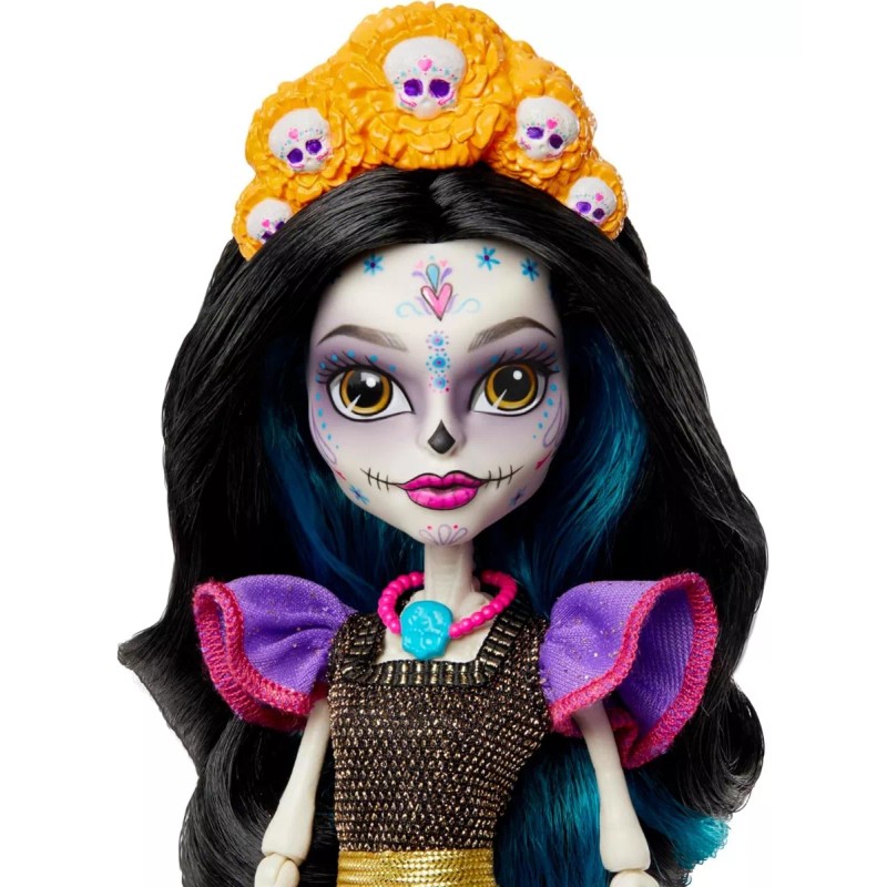 Monster High Muñeca Skelita Calaveras Con Hermoso Vestido