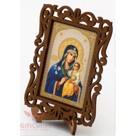 Virgin Mary Unfading Flower икона Неувядаемый Цвет Богоматерь Orthodox Icon Wood