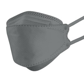 KF94 Mask, 4-Layer Non-woven Mask (20 Pieces), Dark Gray, Spacious Mouth Space Mask (5)