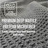 Multi-Function Magnetic Golf Towel with Wash Pocket, Magna-Anchor Technology, Waffle