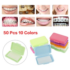 10 Box Braces Wax for Teeth, Dental Orthodontic Wax Fruit Scent Gum Relief Irritation for Orthodontic Patients