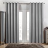 DreamNights Blackout Curtains Silver - Super Soft Curtains for Bedroom