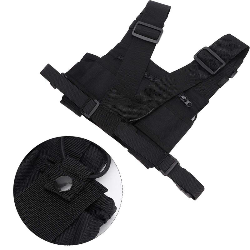 Walkie Talkie Chest Bag, Walkie Talkie Double Chest Strap Front