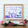 HOWAF 10 Nativity Stencils,Christmas Nativity Scene Christmas Stencils for Crafts