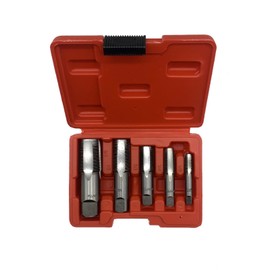 5-teiliger Rohrhahnsatz Set,1/8", 1/4", 3/8", 1/2", 3/4" NPT Kegelgewinde Gewindehähne,Gewindeformhähne für Präzisionsgewinde in Rohrverschraubungen