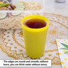 Saijer Rainbow Reusable Plastic Cups, 18 Pieces, Stack Shatterproof Party