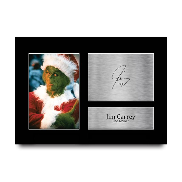 HWC Trading A4 Jim Carrey The Grinch Gifts Printed Signed