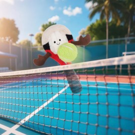 Apricot Lamb Vitality Tennis Stuffed Animals for Kids, Soft Cute Plush Toys for Baby Girl and Boy, 9.5 Inches