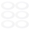PATIKIL 3" ID 4.7" OD Plastic Trim Ring, 6 Pcs