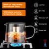 Glass Teapot 34oz/1000ml with Removable Stainless Steel Infuser Tea pot,